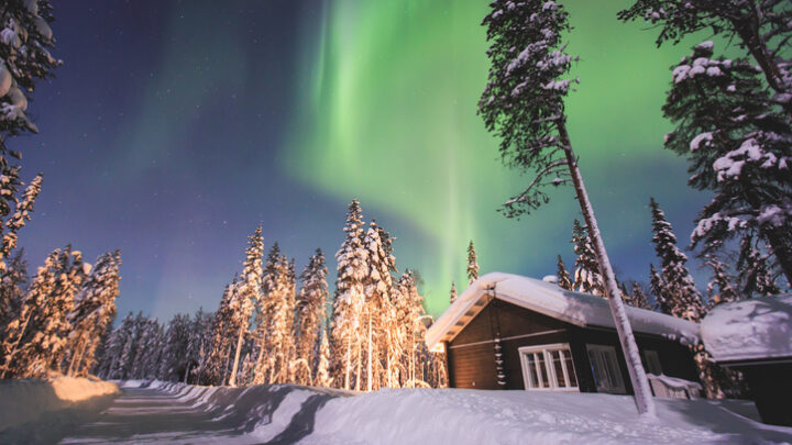 Auroras boreales en la Laponia Sueca